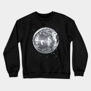 Disco Ball Silver Crewneck Sweatshirt